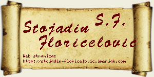 Stojadin Floričelović vizit kartica